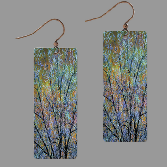 Blue Branches Handmade Earrings