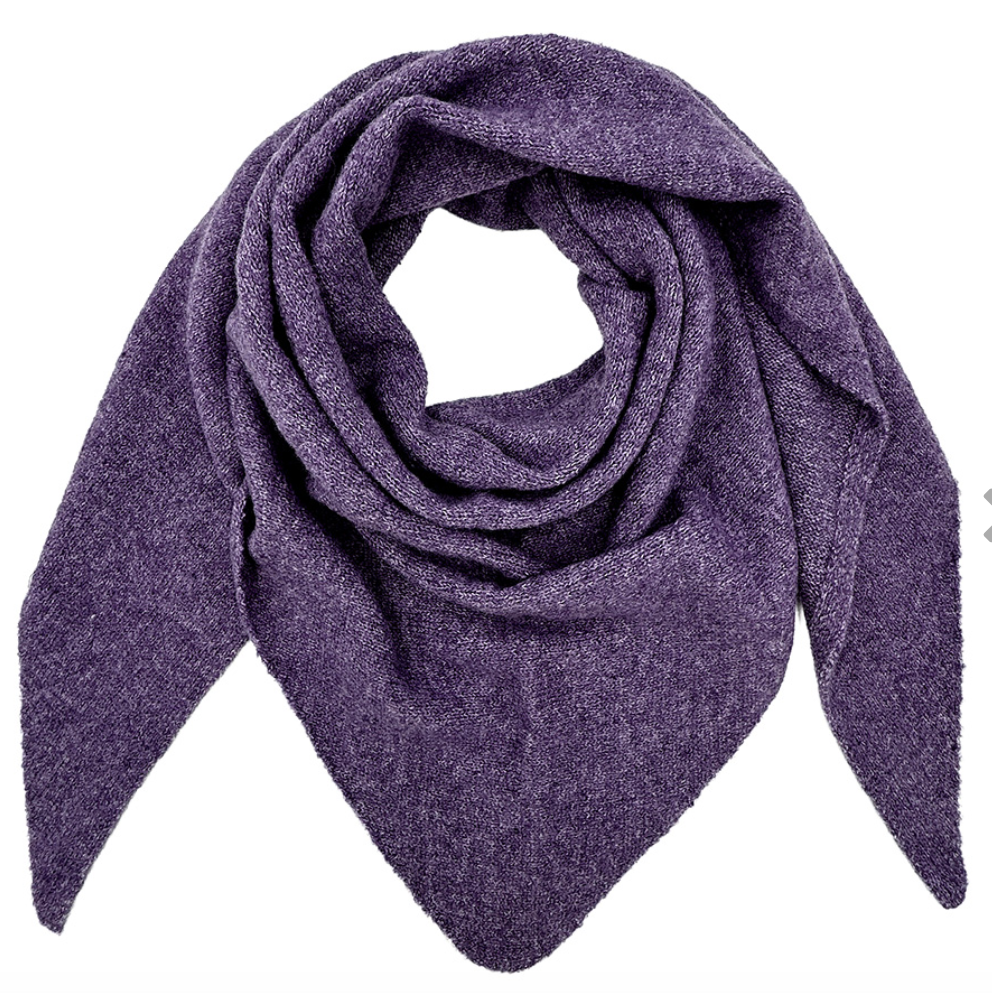 Solid Triangle Poncho / Scarf