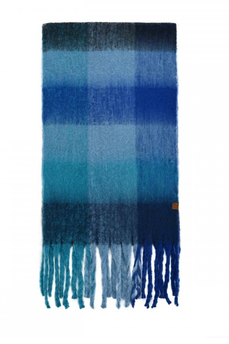 Multi Color Check Pattern Woven Scarf