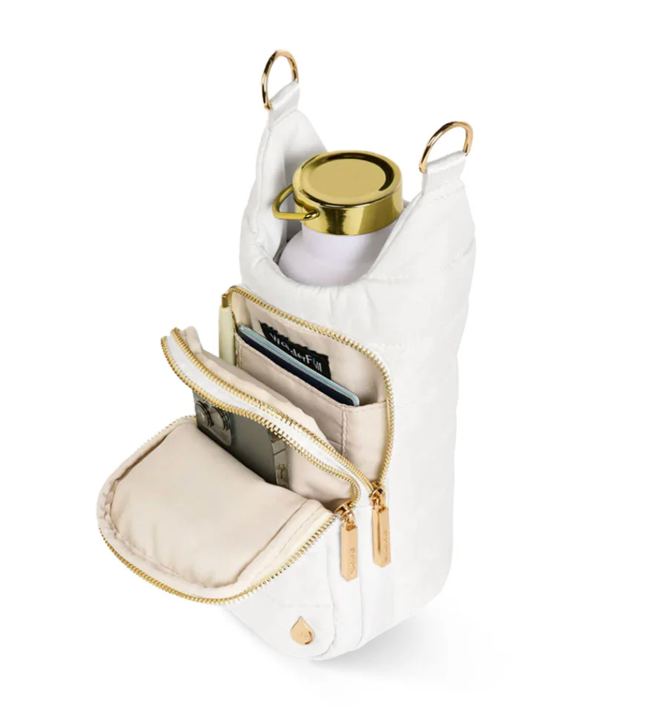 The Original Wanderfull Hydrobag-White/Stripe Strap