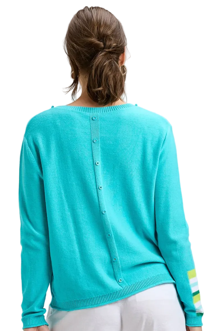 Zaket & Plover Roll Trim Sweater-NEW