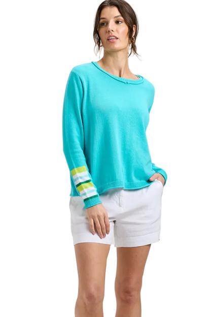 Zaket & Plover Roll Trim Sweater-NEW