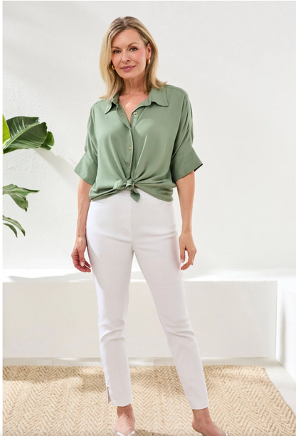 Tribal Flatten It® Slim Pull-On Ankle Pants