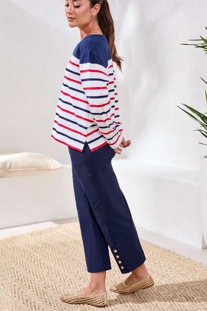 Tribal Flatten It® Tummy Control Wide Leg Pull-On Capris Pants