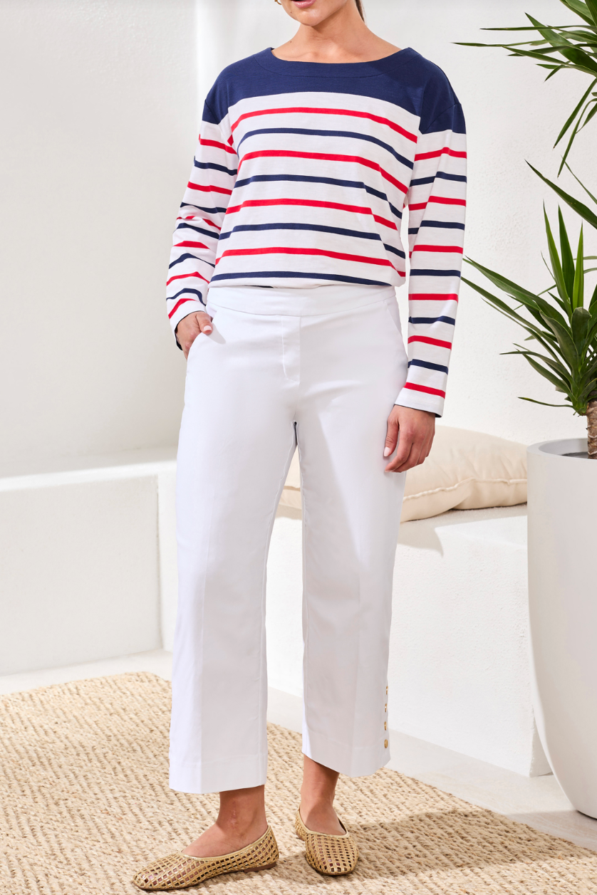 Tribal Flatten It® Tummy Control Wide Leg Pull-On Capris Pants