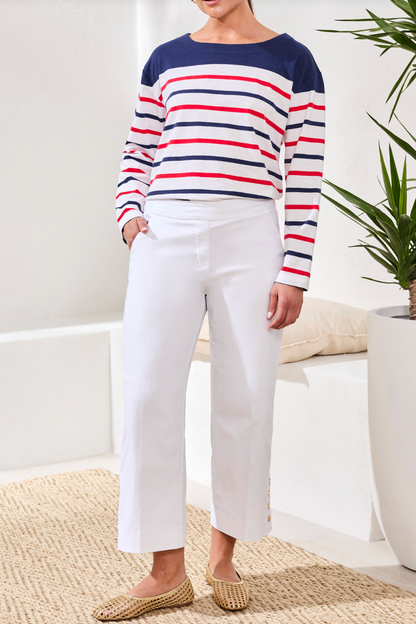 Tribal Flatten It® Tummy Control Wide Leg Pull-On Capris Pants