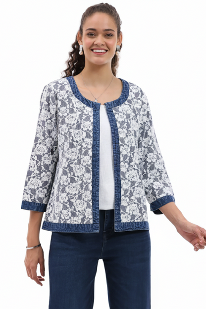 Parsley & Sage Lacey Open Front Jacket