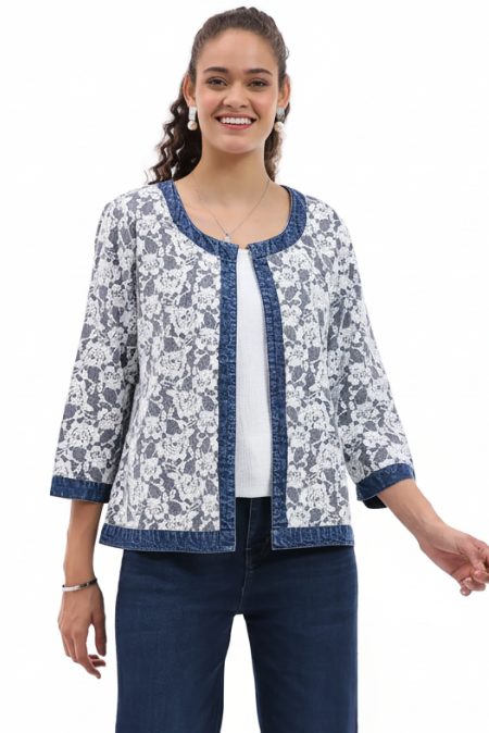 Parsley & Sage Lacey Open Front Jacket