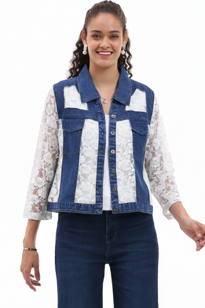 Parsley & Sage Lacey Collar Jacket