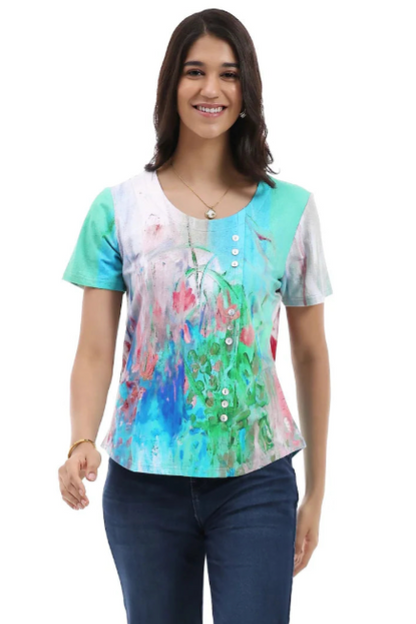Parsley & Sage Kendall Short Sleeeve Top