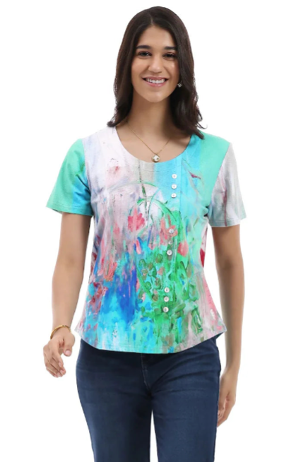 Parsley & Sage Kendall Short Sleeeve Top