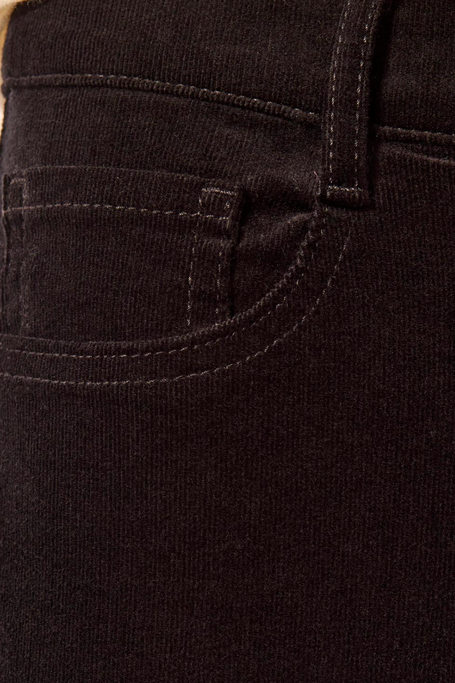 Tribal Micro Cord Pull On Slim Ankle Pant