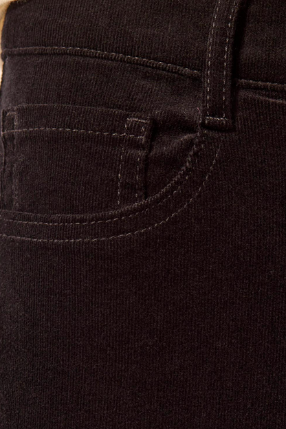 Tribal Micro Cord Pull On Slim Ankle Pant