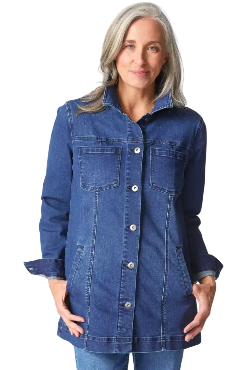Habitat Stretch Denim Boyfriend Jacket-RESTOCKED!