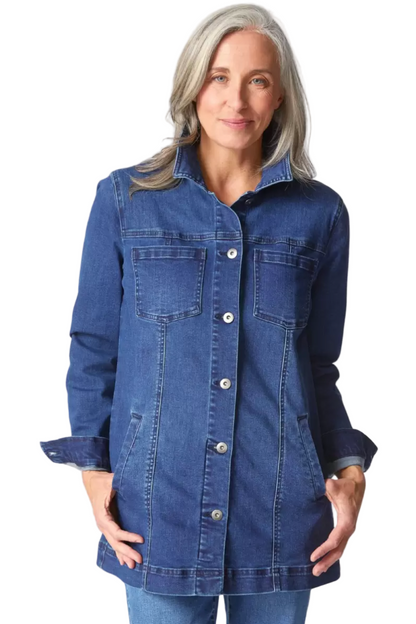 Habitat Stretch Denim Boyfriend Jacket-RESTOCKED!