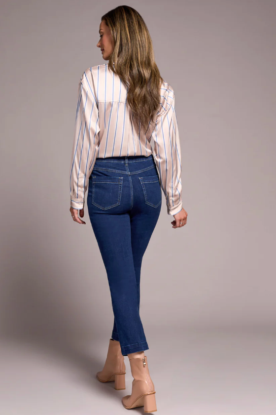 Tribal Audrey Pull on Straight Leg Crop-NEW