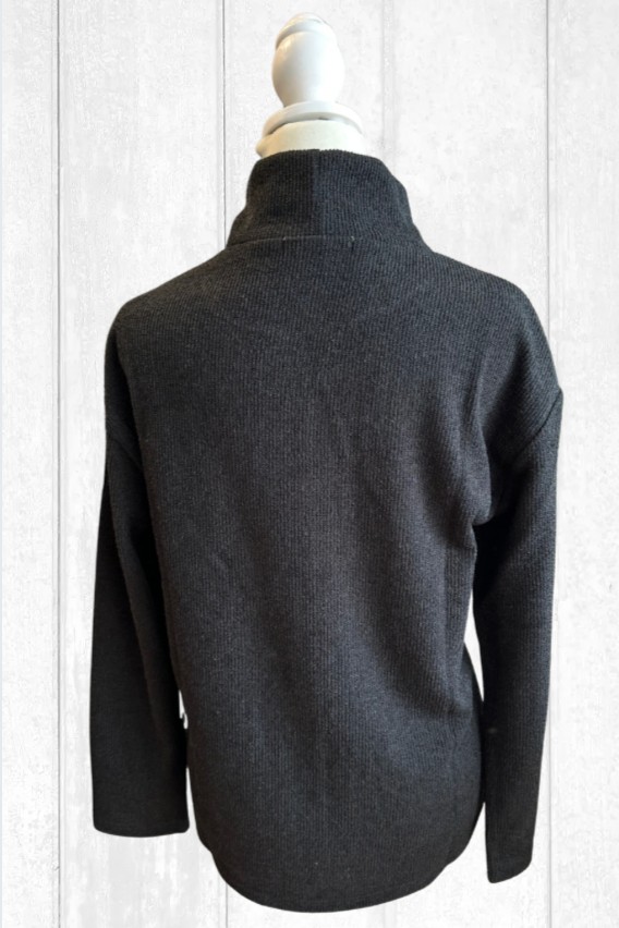 Trisha Tyler Ultra Suede Color Block Sweater-NEW