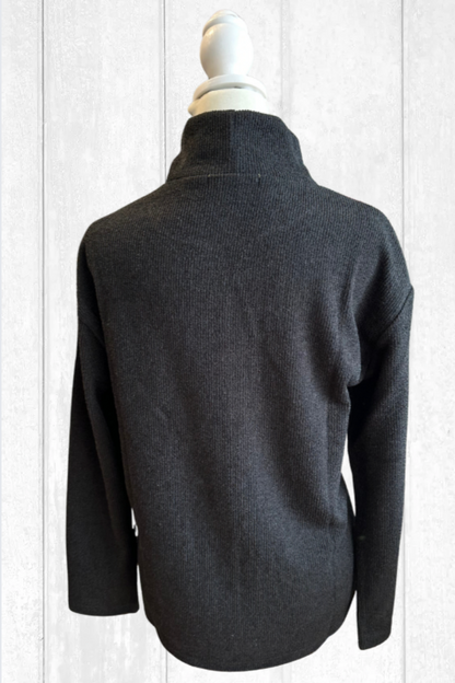 Trisha Tyler Ultra Suede Color Block Sweater-NEW