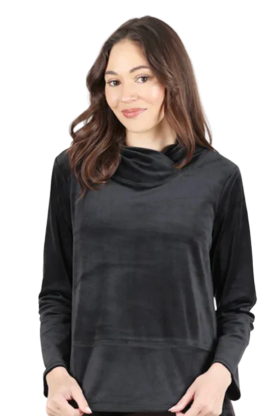 Habitat Cozy Velour Top-NEW