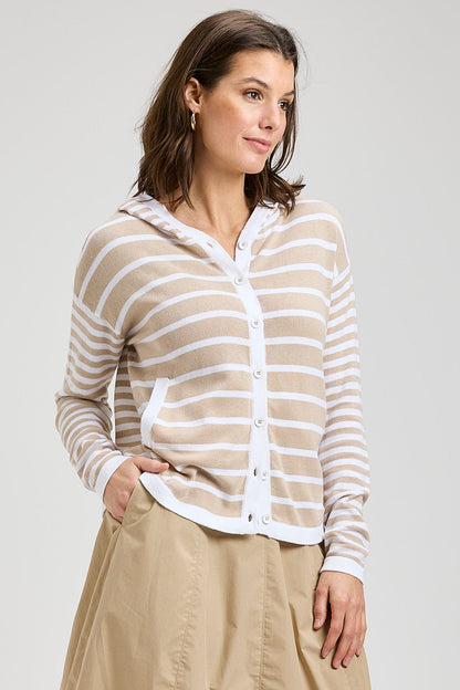 Zaket & Plover Multi Stripe Hoodie