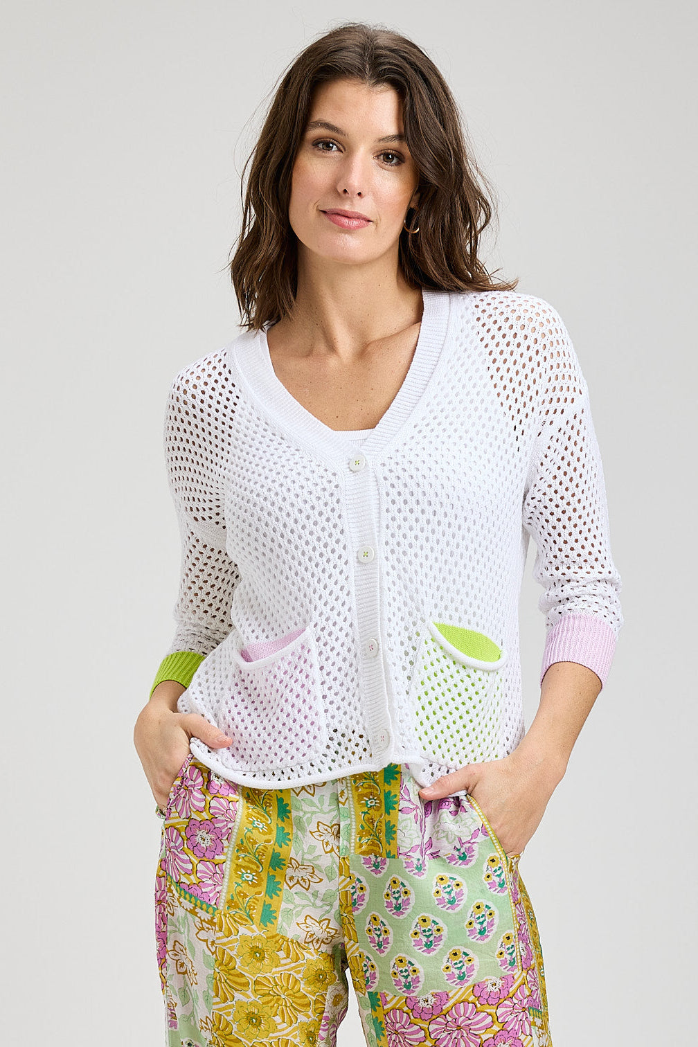 Zaket & Plover Holey Pocket Cardigan-NEW