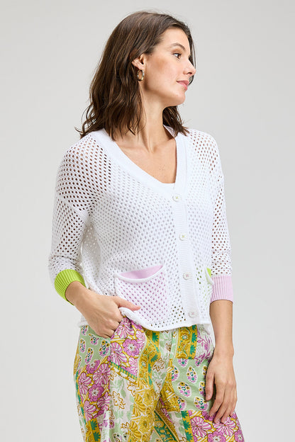 Zaket & Plover Holey Pocket Cardigan-NEW