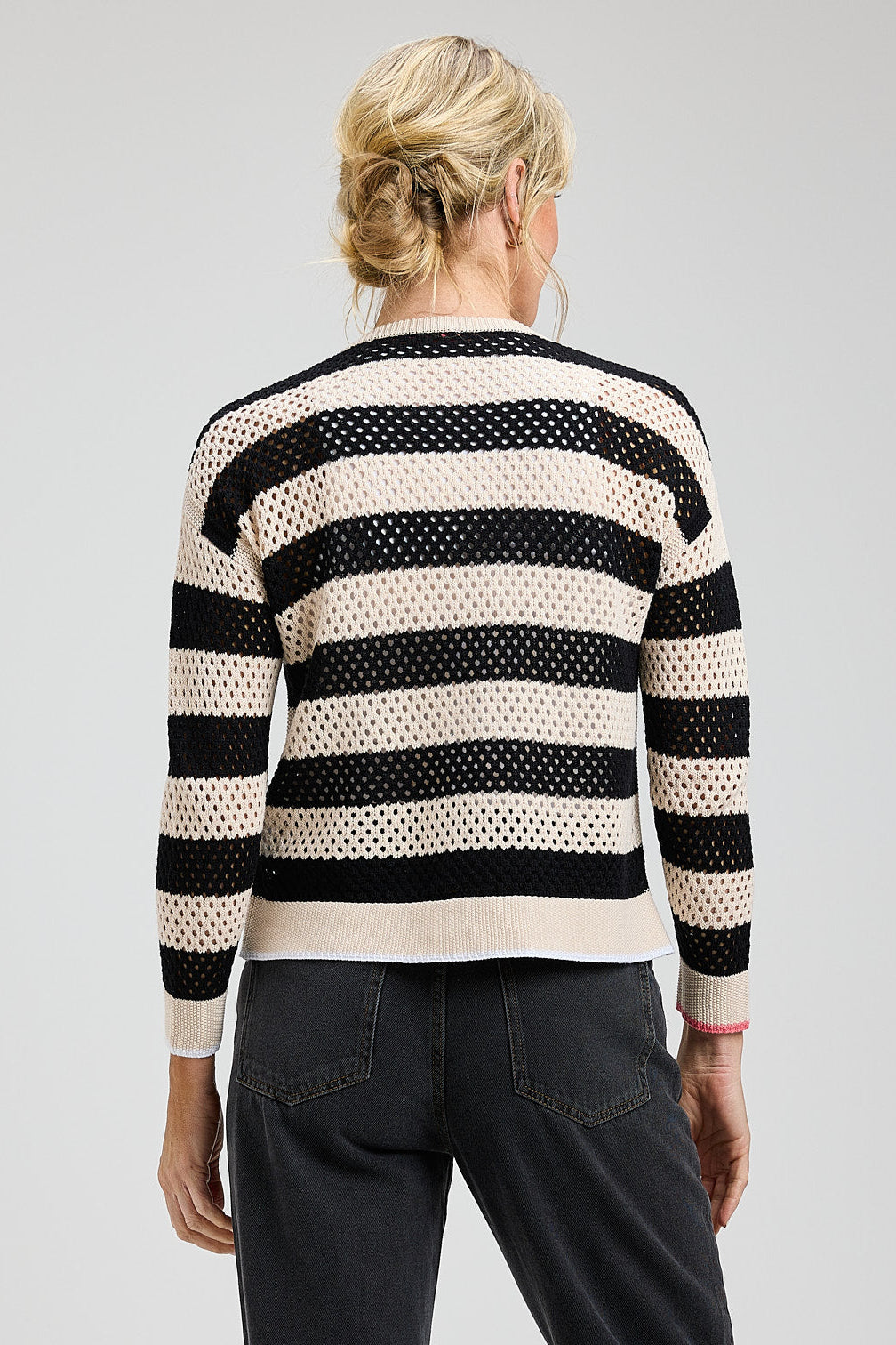 Zaket & Plover Pointelle Zip Cardigan-NEW