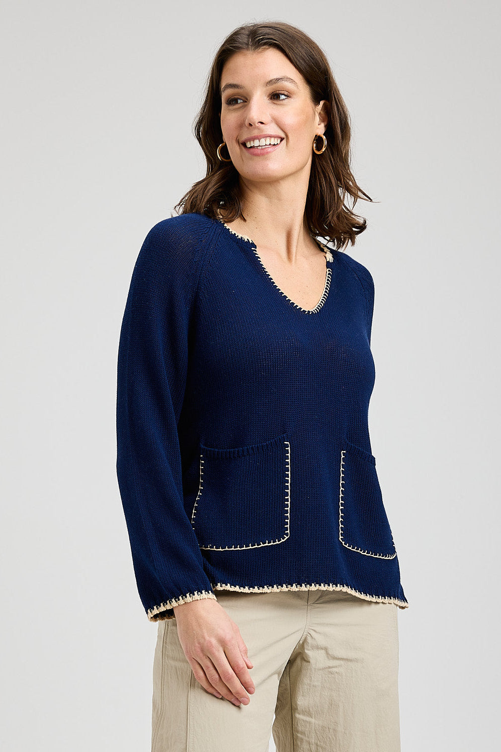 Zaket & Plover Pocket Aline Sweater-NEW