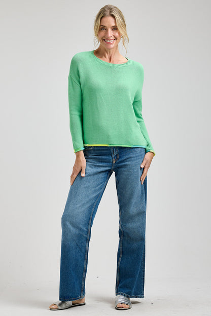 Zaket & Plover Bottom Detail Sweater-NEW