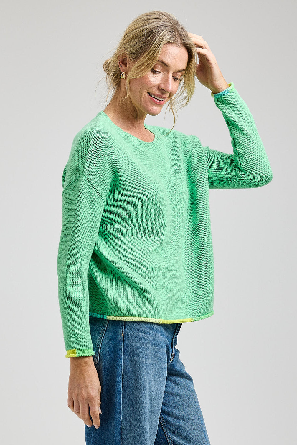 Zaket & Plover Bottom Detail Sweater-NEW