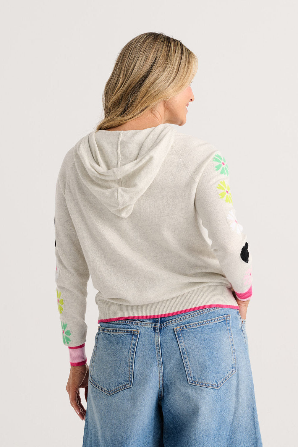 Flower Power Hoodie | Zaket & Plover | Embroidered Floral