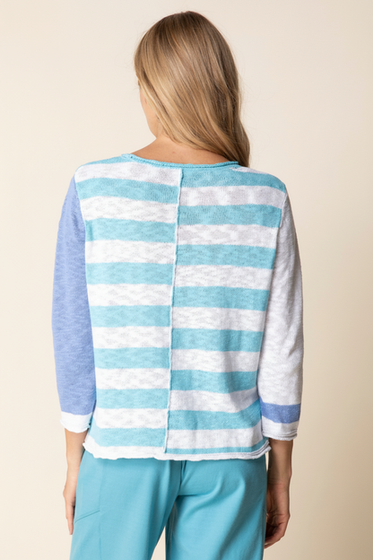 Back view with matching background