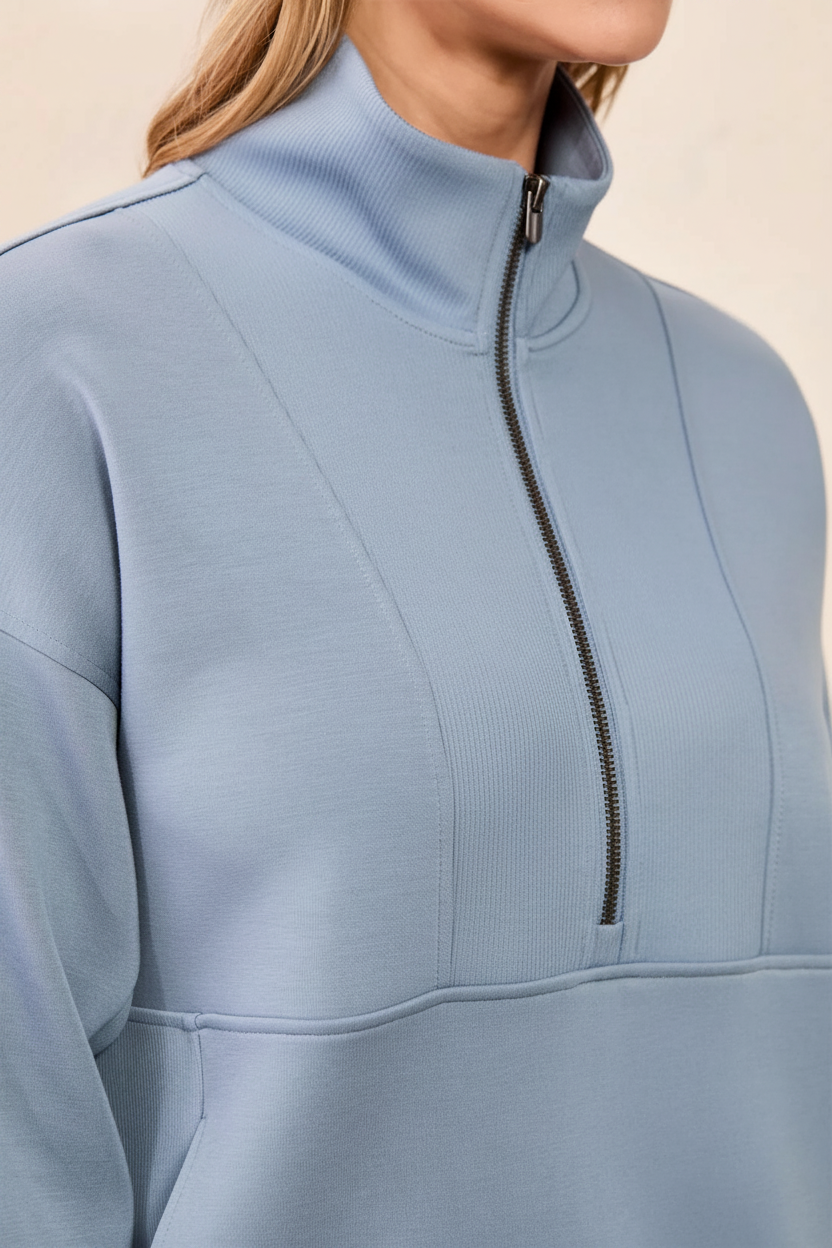 Blue Fog Zip Detail