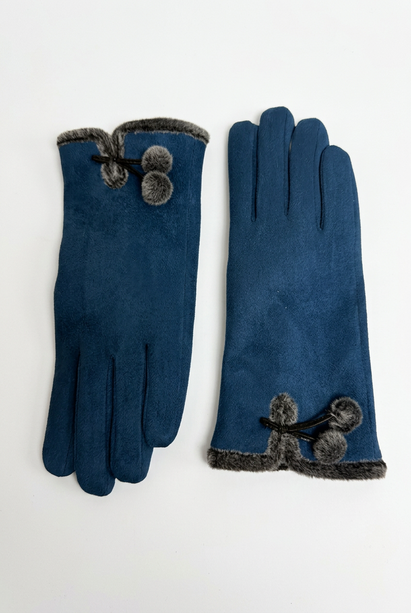 Blue gloves, sharpened in 2:3 portrait format