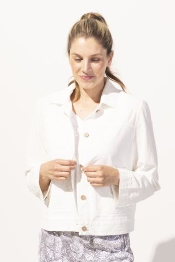 Ocean Front Vista Washed Cotton Beach Jacket