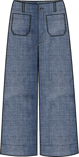 Habitat Stretch Denim Wide Leg Crop