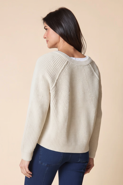Fireside Shaker Cardigan Back
