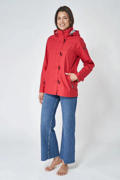 Front view red jacket
