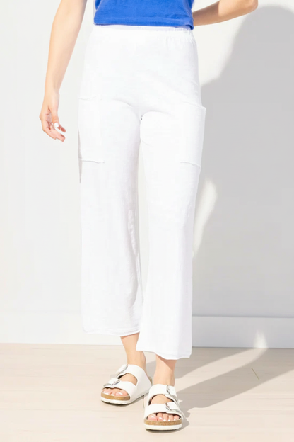 Front - white flood pant