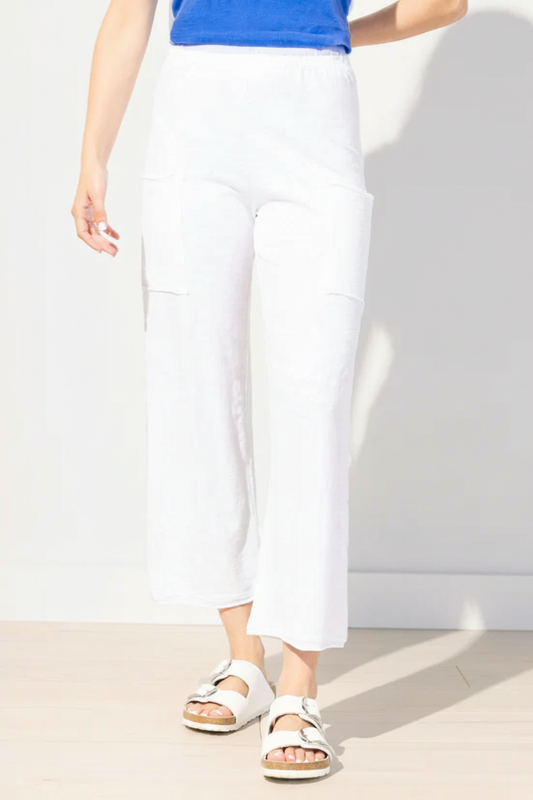 Front - white flood pant