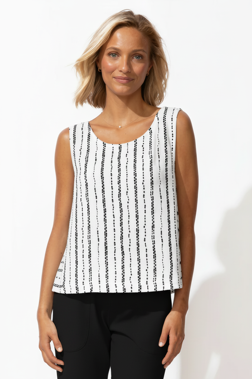 Front white stripe tank