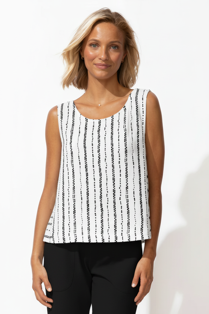 Front white stripe tank