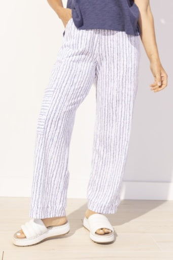 Escape Bali Stripe Pkt Flood Pants