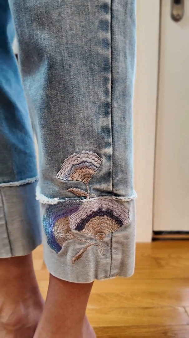Habitat Embroidered Cuff Easy Jean