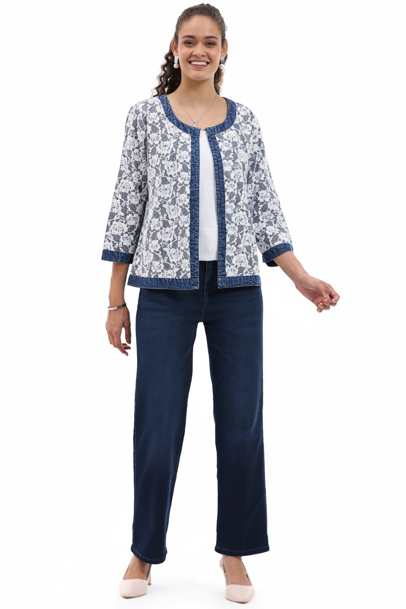 Lacey Open Front Jacket Front