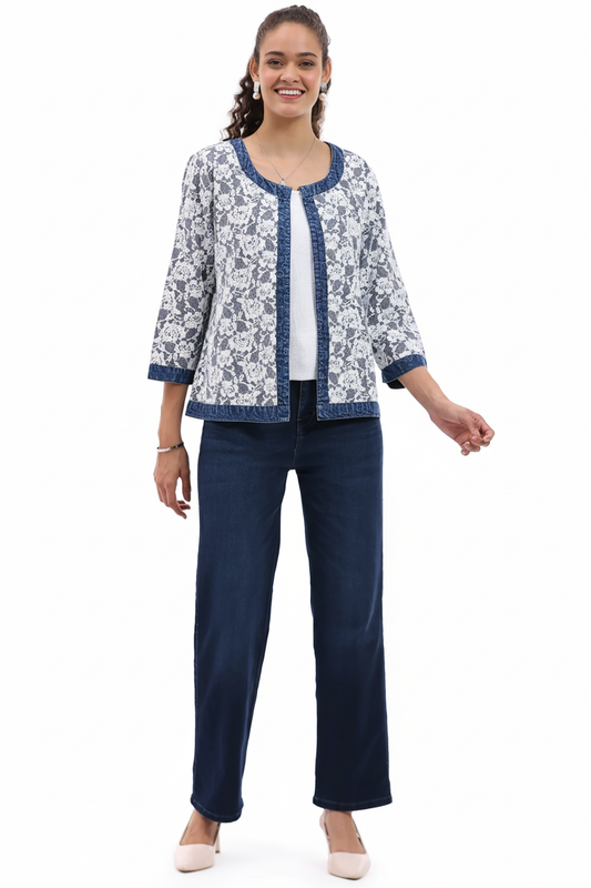 Lacey Open Front Jacket Front