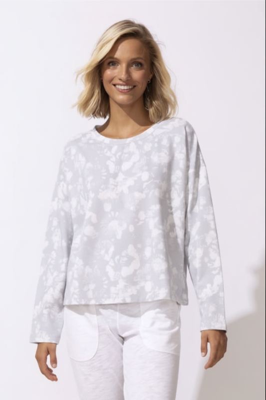 Lavender tie-dye sweatshirt - sharpened and cropped