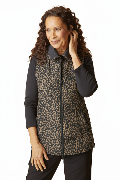 Leopard front - white background