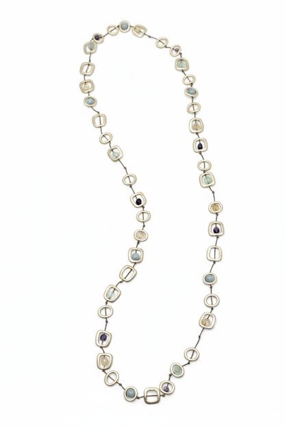 Long Stone Necklace – Flat Lay 2:3