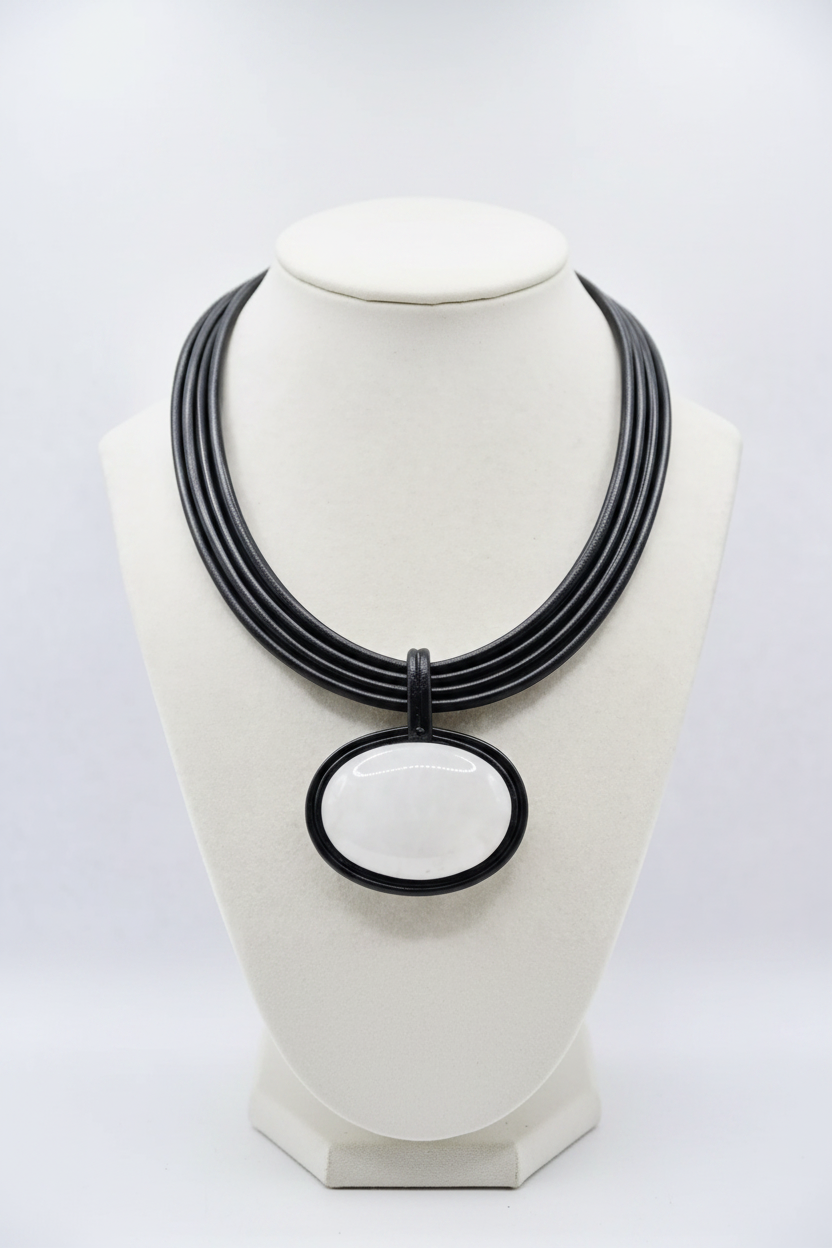 Multi-Strand Leather Necklace – Sharpened 2:3